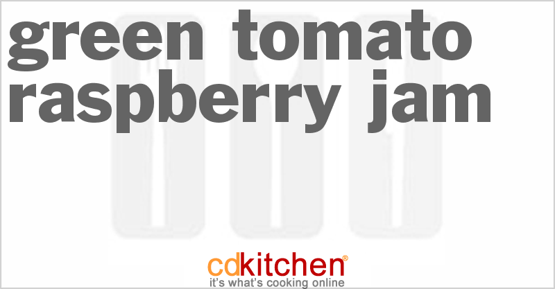 Green Tomato Raspberry Jam - CDKitchen.com
