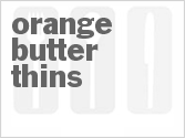 recipe for orange butter thins
