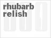 recipe for rhubarb relish