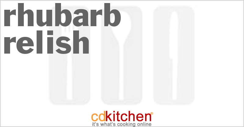Rhubarb Relish - CDKitchen.com