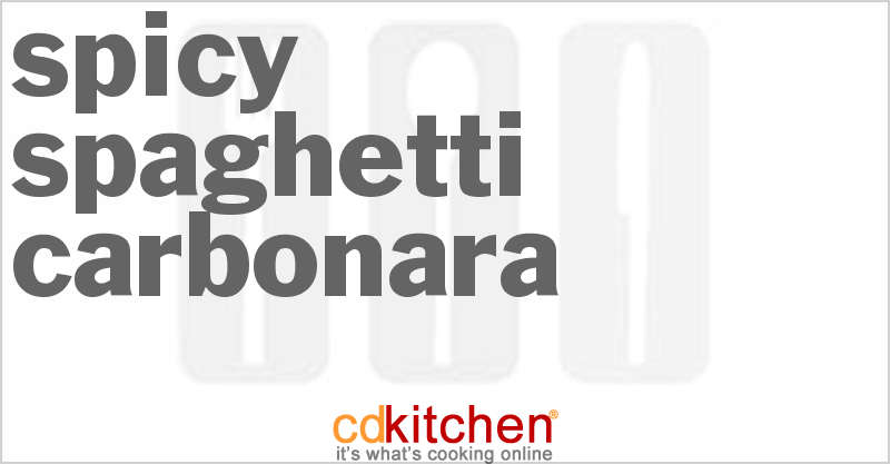 Spicy Spaghetti Carbonara - CDKitchen.com