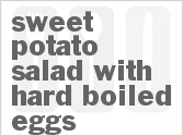 recipe for sweet potato salad with hard-boiled eggs