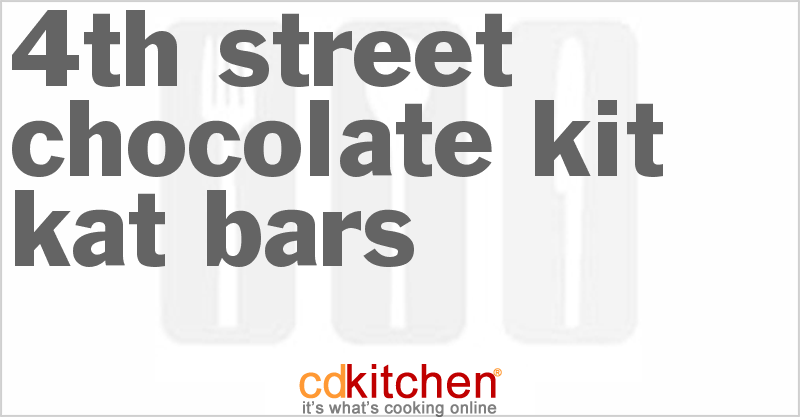 4th Street Chocolate Kit Kat Bars - CDKitchen.com