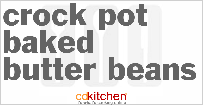 Baked Butter Beans - CDKitchen.com