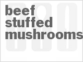 recipe for beef stuffed mushrooms