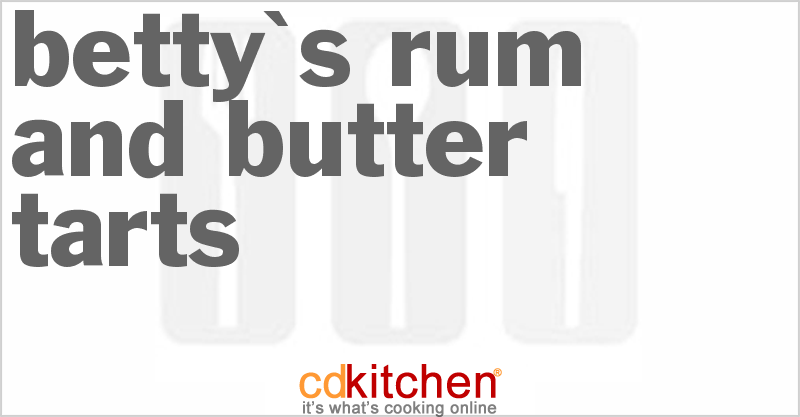 Bettys Rum And Butter Tarts Recipe 1690