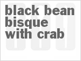 recipe for black bean bisque with crab