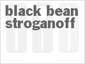 recipe for black bean stroganoff