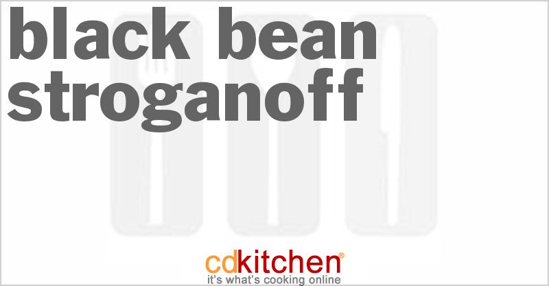 Black Bean Stroganoff - CDKitchen.com