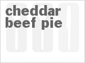 recipe for cheddar beef pie