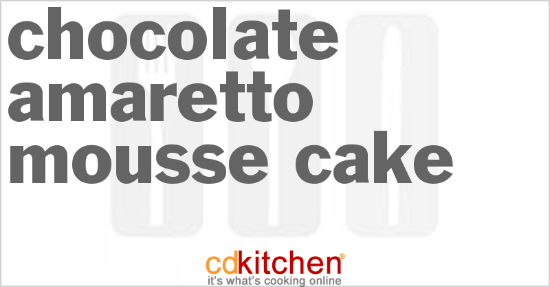 Chocolate Amaretto Mousse Cake - CDKitchen.com