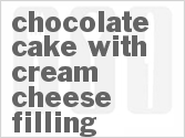 recipe for chocolate cake with cream cheese filling