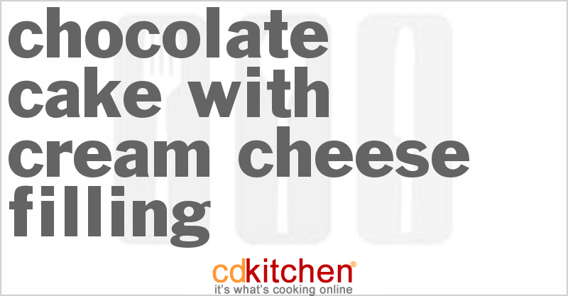 Chocolate Cake With Cream Cheese Filling - CDKitchen.com