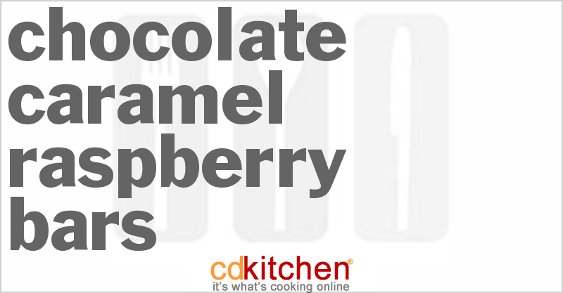 Chocolate Caramel Raspberry Bars - CDKitchen.com