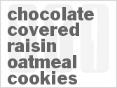 recipe for chocolate-covered raisin oatmeal cookies