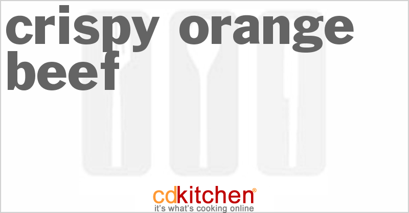 Crispy Orange Beef - CDKitchen.com