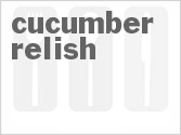 recipe for cucumber relish