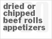 recipe for dried or chipped beef rolls appetizers