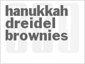 recipe for hanukkah dreidel brownies