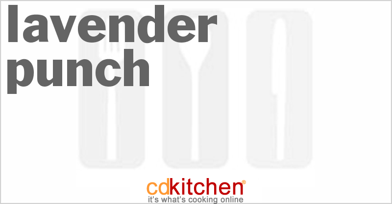 Lavender Punch - CDKitchen.com