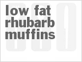 recipe for low-fat rhubarb muffins