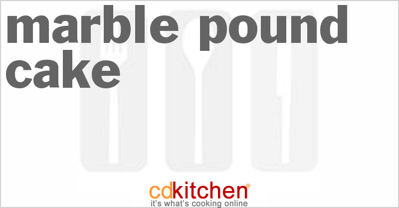 Marble Pound Cake - CDKitchen.com
