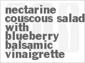 recipe for nectarine couscous salad with blueberry-balsamic vinaigrette