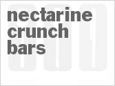 recipe for nectarine crunch bars