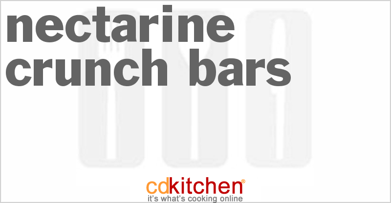 Nectarine Crunch Bars - CDKitchen.com