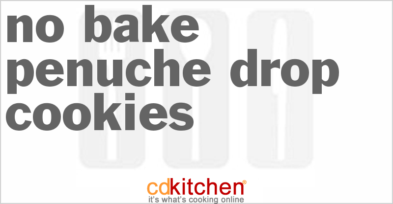 No Bake Penuche Drop Cookies - CDKitchen.com