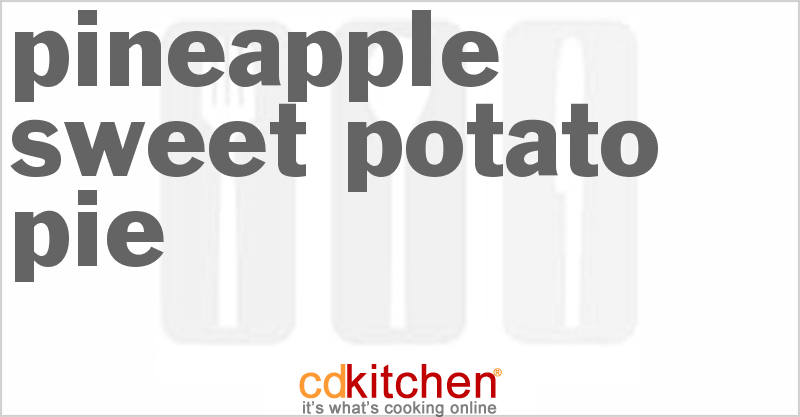 Pineapple-Sweet Potato Pie - CDKitchen.com