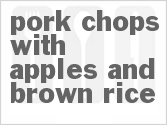 recipe for slow cooker pork chops with apples and brown rice