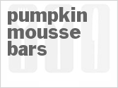 recipe for pumpkin mousse bars
