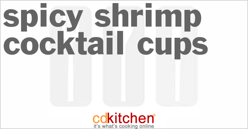 Spicy Shrimp Cocktail Cups - CDKitchen.com