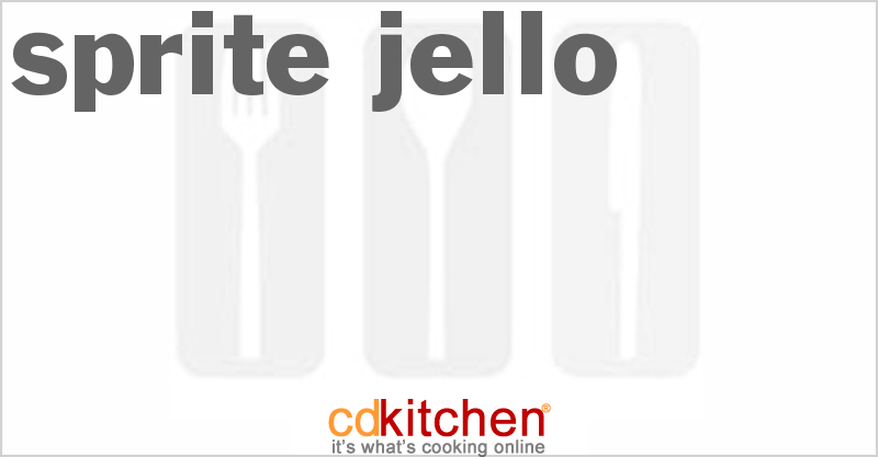 Sprite Jello - CDKitchen.com