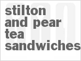 recipe for stilton and pear tea sandwiches