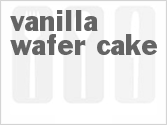recipe for vanilla wafer cake
