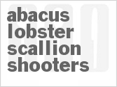 recipe for abacus lobster scallion shooters