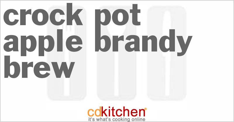 Apple Brandy Brew - CDKitchen.com