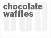 recipe for chocolate waffles