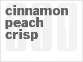 recipe for cinnamon peach crisp