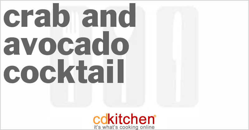 Crab And Avocado Cocktail Recipe | CDKitchen.com