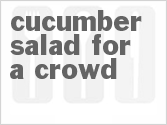 recipe for cucumber salad for a crowd