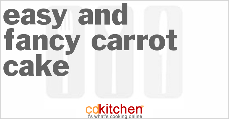 Easy and Fancy Carrot Cake - CDKitchen.com