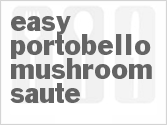recipe for easy portobello mushroom saute