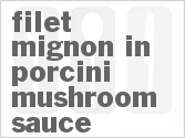 recipe for filet mignon in porcini mushroom sauce
