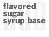 recipe for flavored sugar syrup base