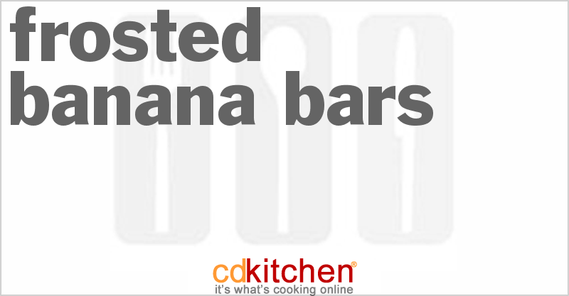 Frosted Banana Bars - CDKitchen.com