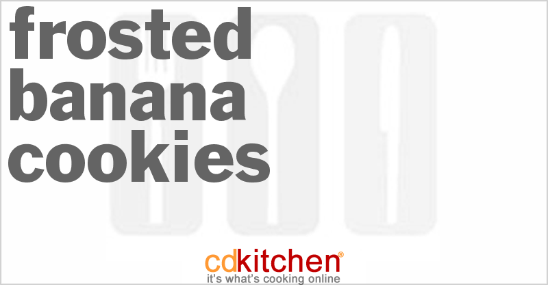 Frosted Banana Cookies - CDKitchen.com
