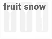 recipe for fruit snow
